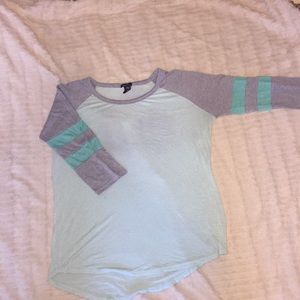 Teal blue skater shirt